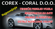 AUTO CENTAR COREX CORAL DOO - TEHNIČKI PREGLED I REGISTRACIJA VOZILA