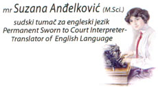ANĐELKOVIĆ SUZANA SUDSKI TUMAČ I PREVODILAC