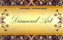 ANTIKVARSKO ZLATARSKA RADNJA DIAMOND ART - Zlatare Beograd - Slika logo 