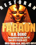 UR ĐERIĆ - RESTORAN FARAON - Kafane Beograd - Slika logo 