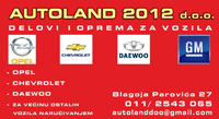 AUTOLAND 2012 - Car replacement parts Beograd - Photo logo 