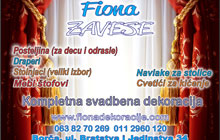 FIONA SVADBENE DEKORACIJA - ZAVESE FIONA - Zavese Beograd - Slika logo 