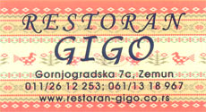RESTORAN GIGO - Домашняя еда Beograd - Фото logo 