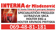 INTERNA - DR MLADENOVIĆ