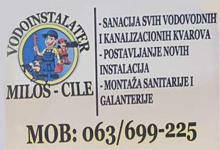 VODOINSTALATER CILE