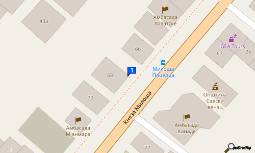 RUMUNIJA Kneza Miloša 70