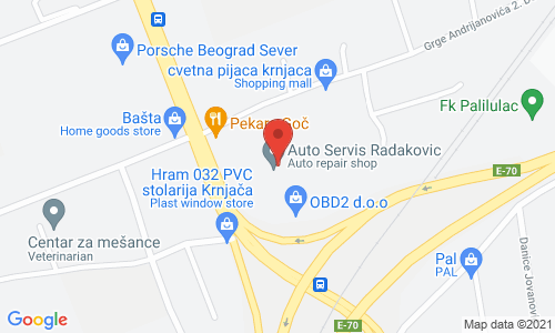 AUTO SERVIS RADAKOVIĆ Grge Andrijanovica 1.deo 6, Krnjača