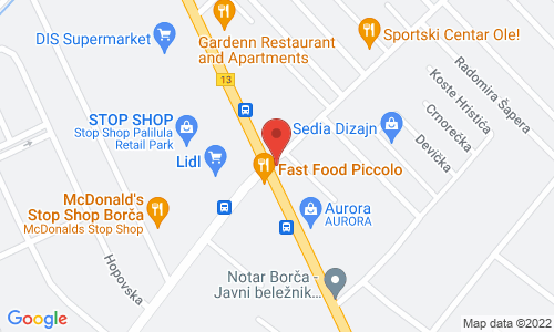 FAST FOOD DJOKIC - MI 152 Zrenjaninski put st., Borca